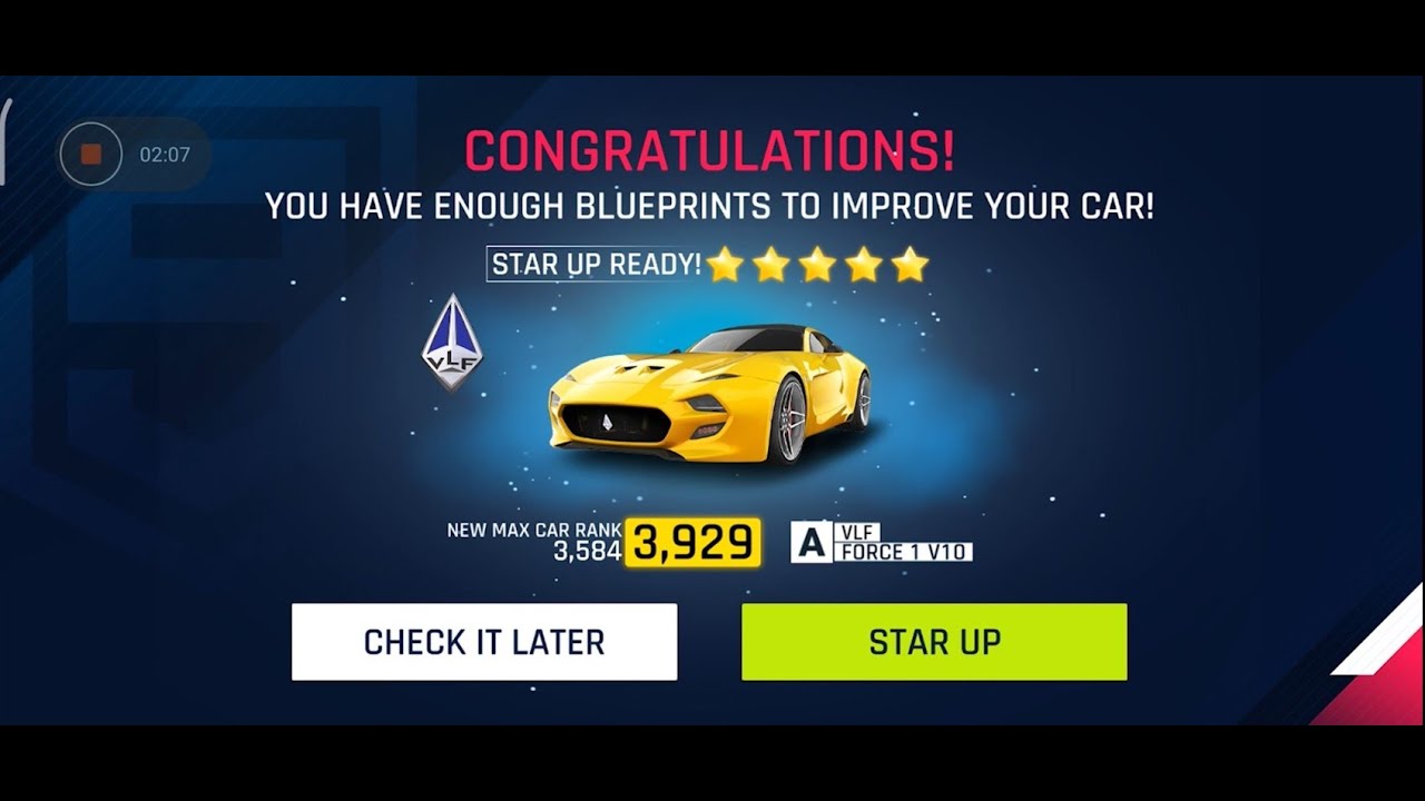 VLF FORCE 1 V10 Fully Upgraded [ 5* MAXED ] | ASPHALT 9 LEGENDS