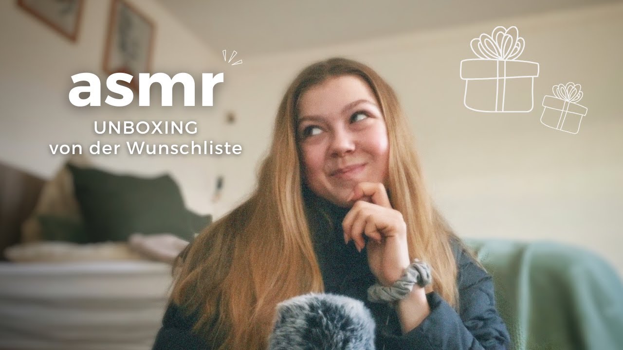 ASMR Unboxing von der Amazon Wunschliste - show and tapping ramble (german)