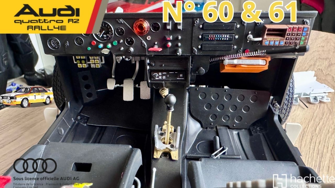 N°60 & 61  La légendaire Audi Quattro A2, Les sièges ! HACHETTE 1/8