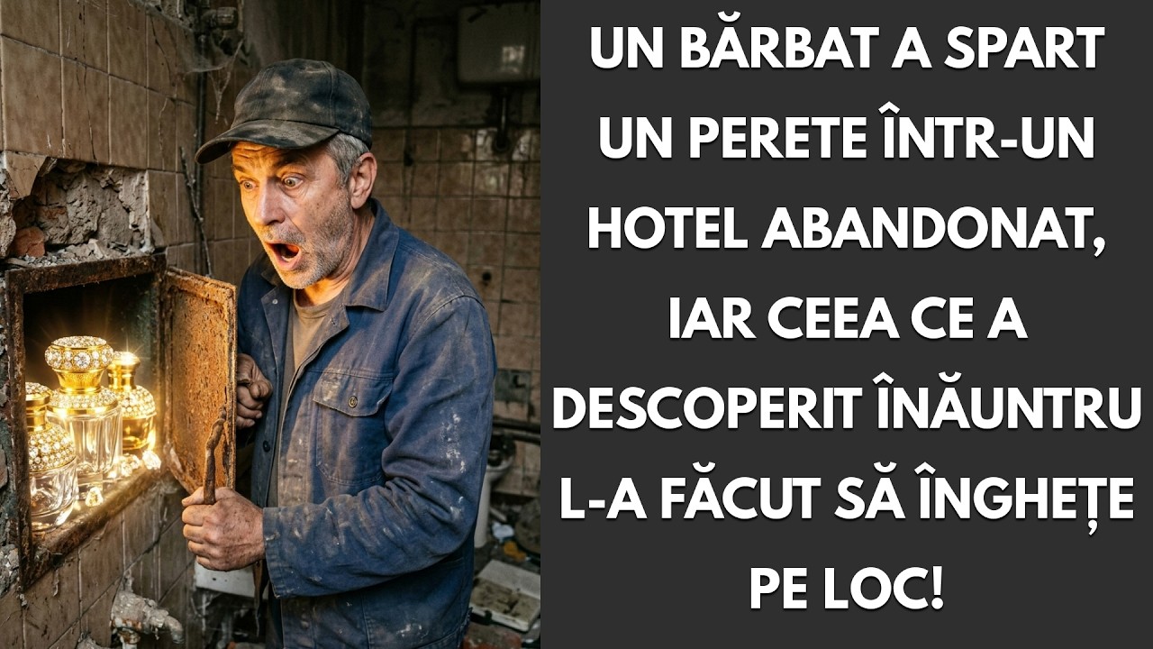 Un bărbat a spart peretele într-un hotel părăsit, dar ce a găsit înăuntru l-a făcut să înghețe!
