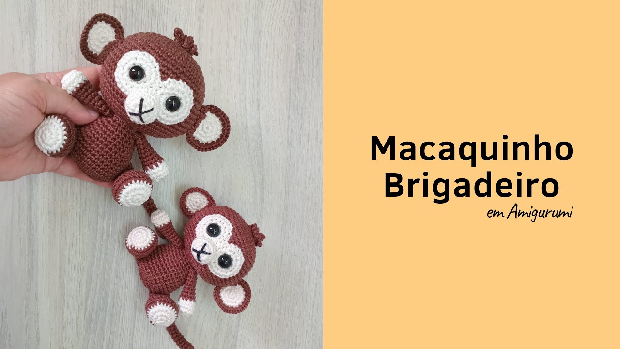 Macaco Brigadeiro em Amigurumi