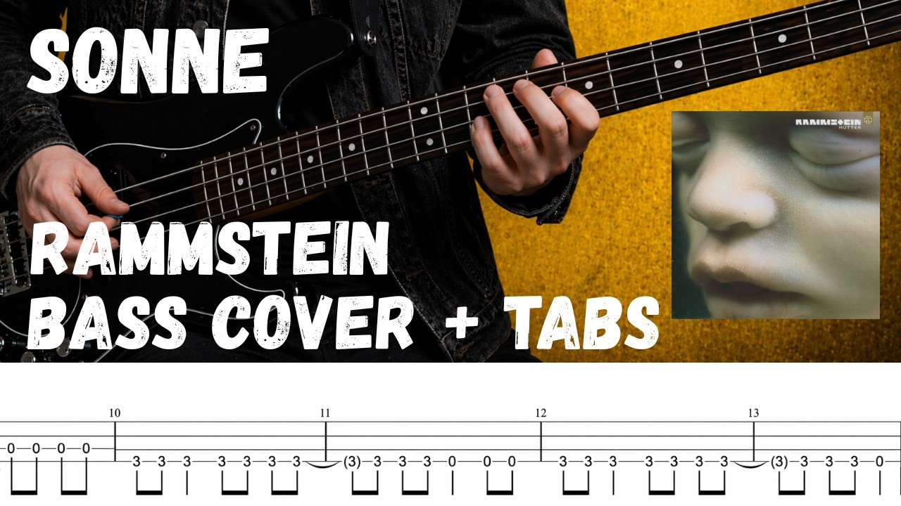 Sonne - Rammstein (Bass Cover / Cover de Bajo with Tabs)