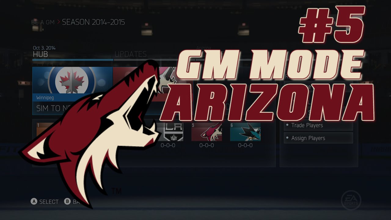 NHL 15: GM Mode Commentary - Arizona ep. 5 