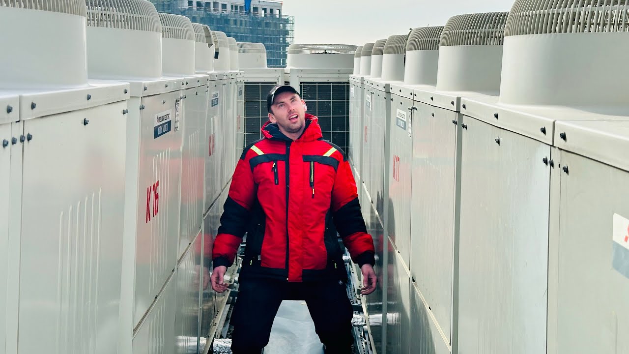 Опрессовка азотом и поиск утечки vrf Mitsubishi Electric