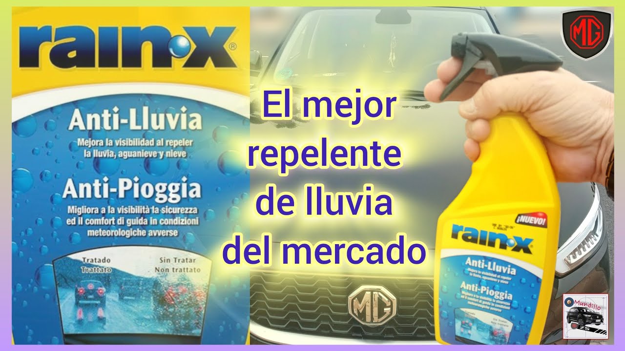 RAIN-X®  Anti-lluvia. LO PROBAMOS en nuestro MG.( water repellent - idrorepellente )