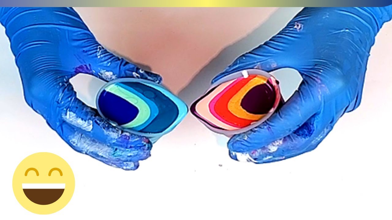 Acrylic Pouring CELLS Experiment - PAINT KISS | Abstract Art | Fluid Art