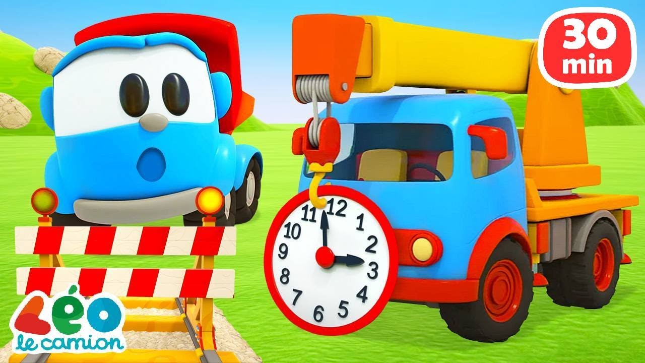Une nouvelle voie ferrée🚉🛤️ Compilation de dessins animés avec Léo le camion pour les petits
