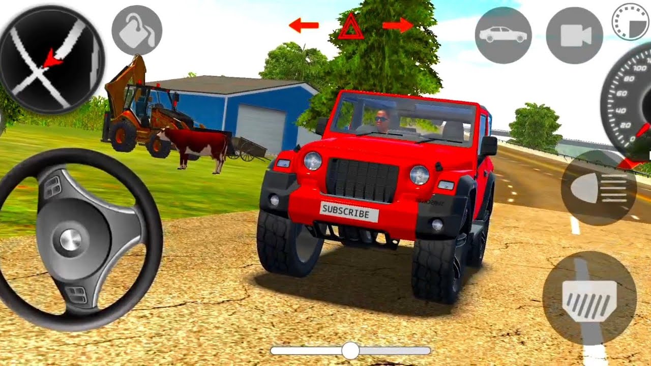 Modified Mahindra Thar😈Games:Indian red Thar (Gadi Wala Games) Car Game Android Game - #2026