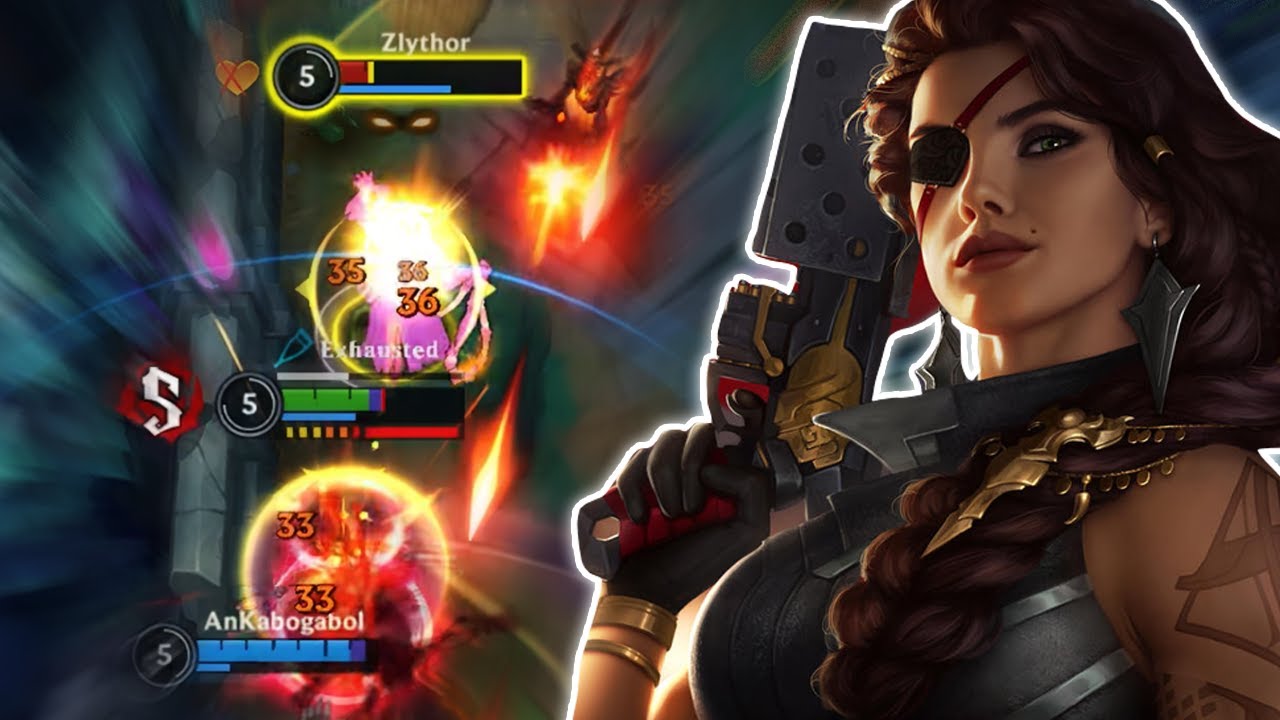 Wild Rift Samira Dragon Lane Gameplay in Season 20 (Build & Runes)