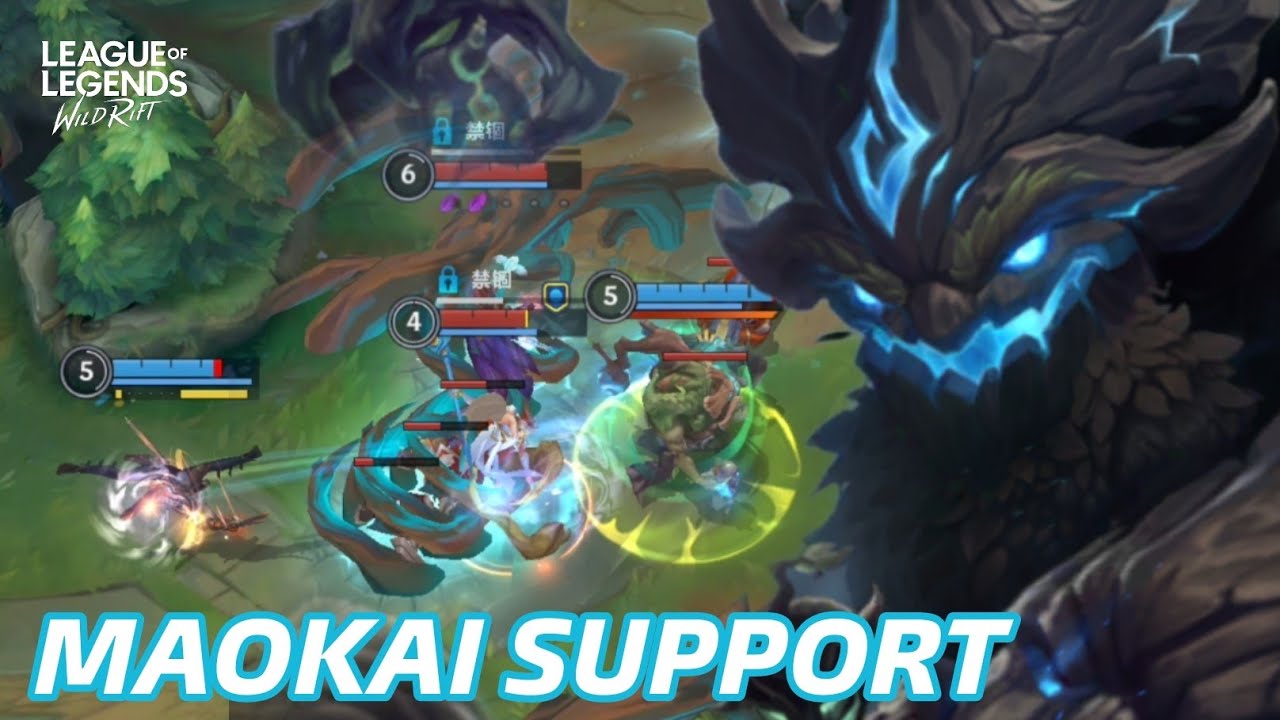 MAOKAI SUPPORT ES UNA LOCURA EN WILD RIFT 🗿 - FULL GAMEPLAY.