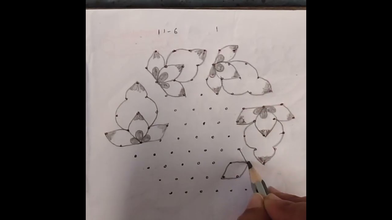 Beautiful 11*6 rangoli#trending#art#drawing #rangoli#muggulu#kolam#dailyrangoli #dailyvlog#daily  