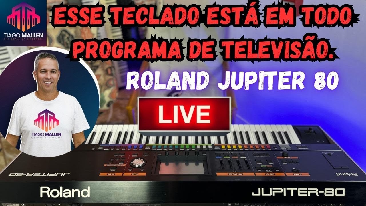 LIVE TIAGO MALLEN - ROLAND JUPITER 80  (TECLADO SENSACIONAL) #live #tecladistas  #louvores