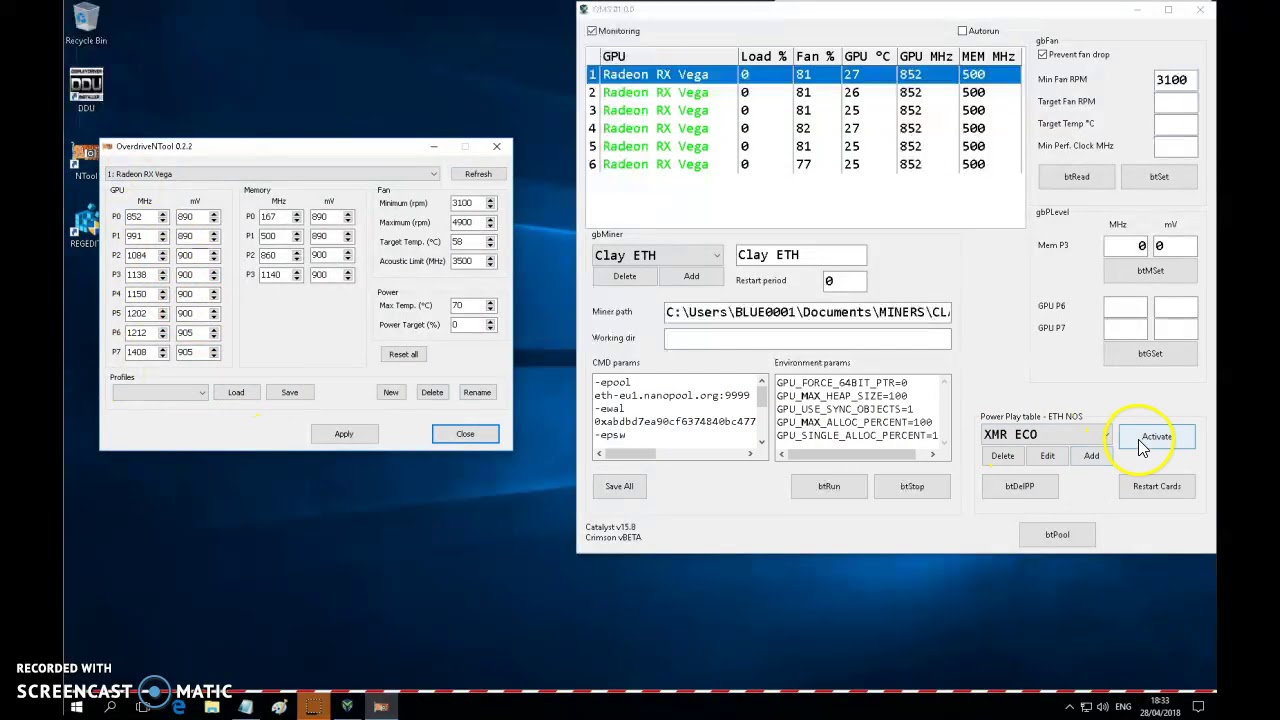 QMS, Miner Coin PowerPlayTable switching