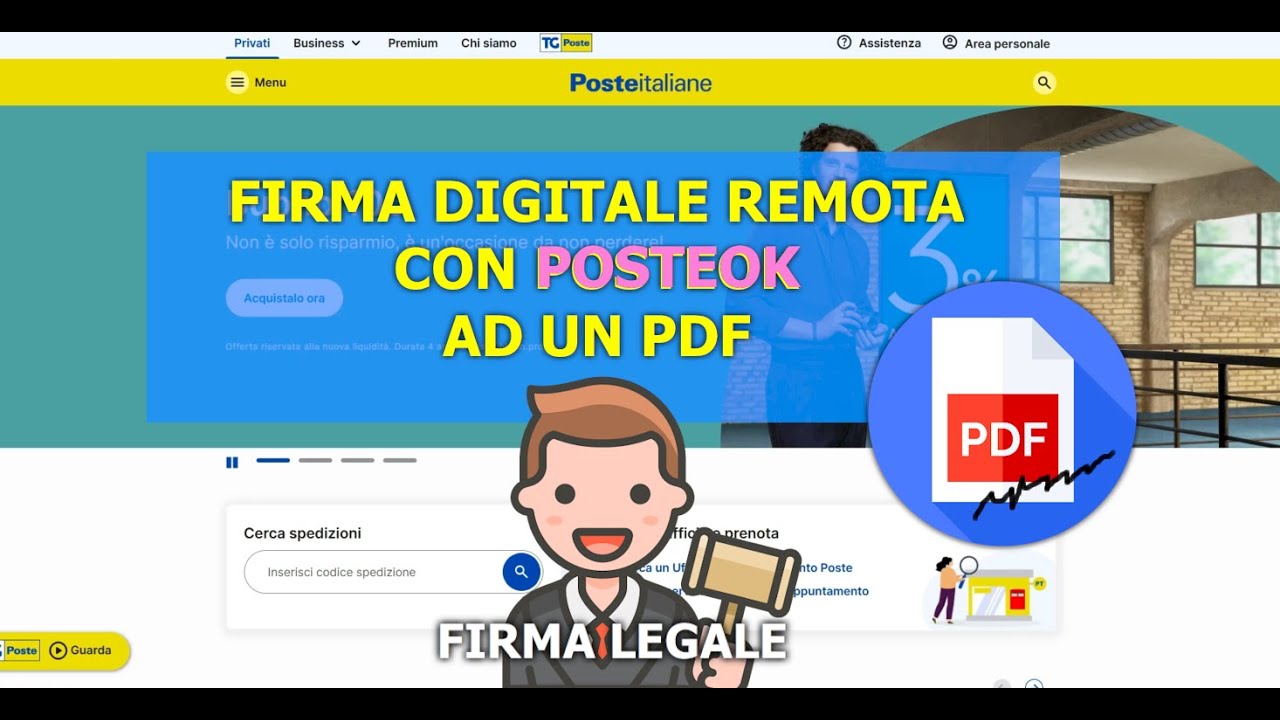 FIRMA DIGITALE REMOTA CON POSTE ! - TUTORIAL COMPLETO PASSO PASSO