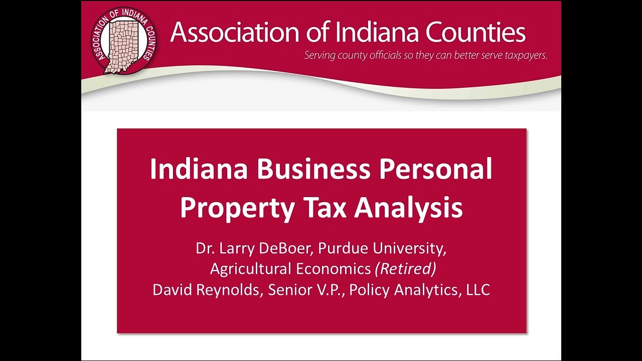 Indiana Business Personal Property Tax Analysis