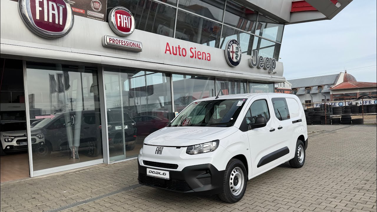Fiat Doblo 510 2025 1.5D 100CP 240Nm MT6+R Crew Cab 5 Locuri Modular - Cul. 549 White - AutoSiena