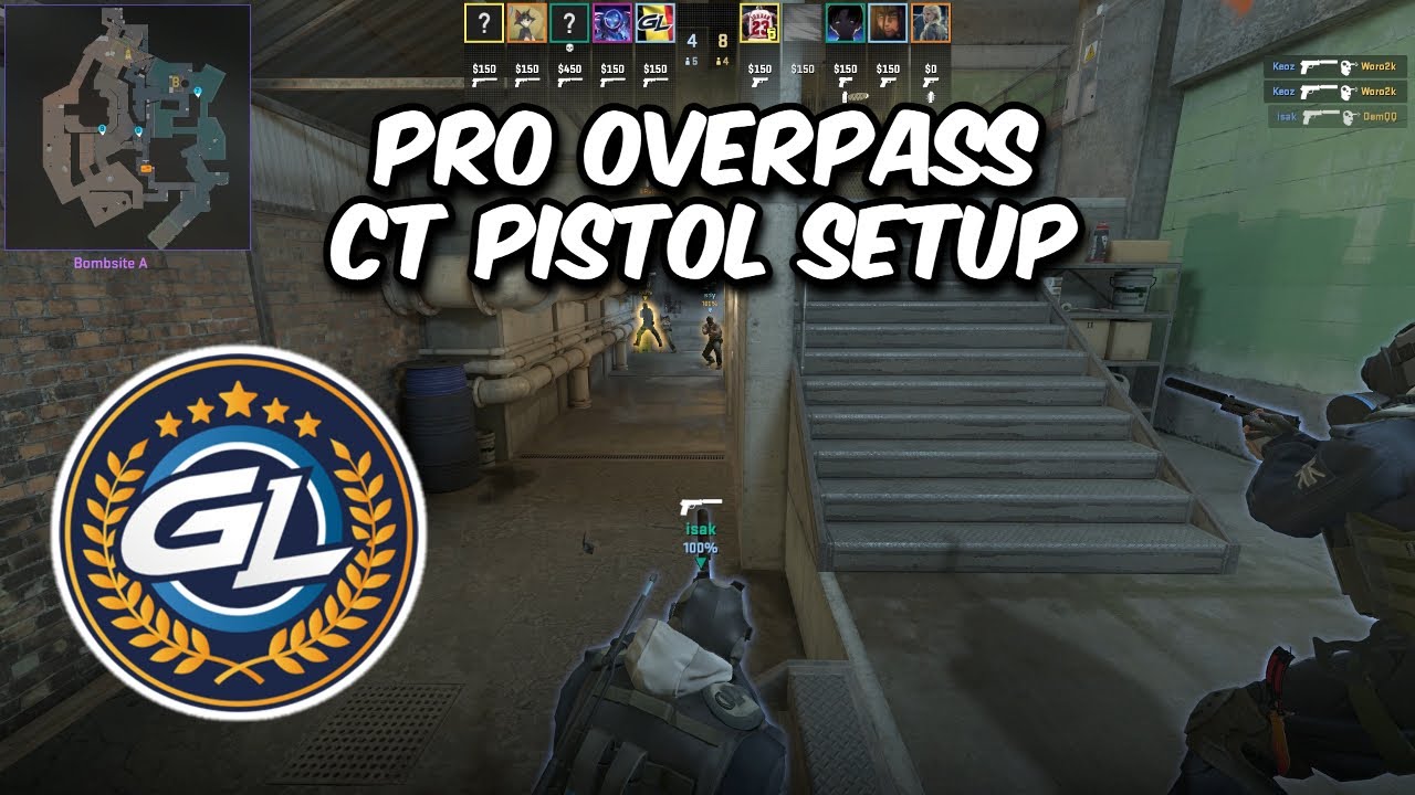 GamerLegion AGGRESSIVE CT Pistol Setup on Overpass - PRO CS2 STRATEGY