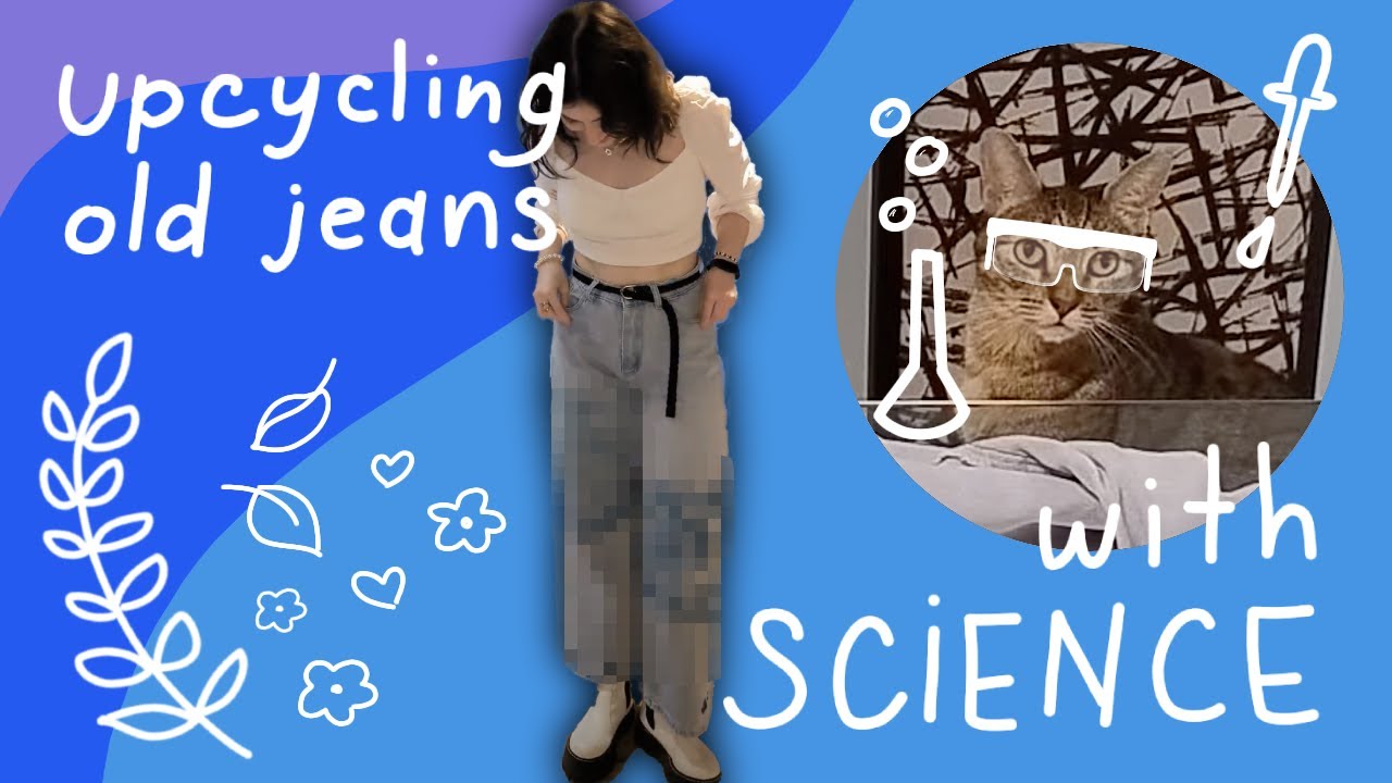 i tried to upcycle my jeans using SCIENCE??? experimenting with cyanotype