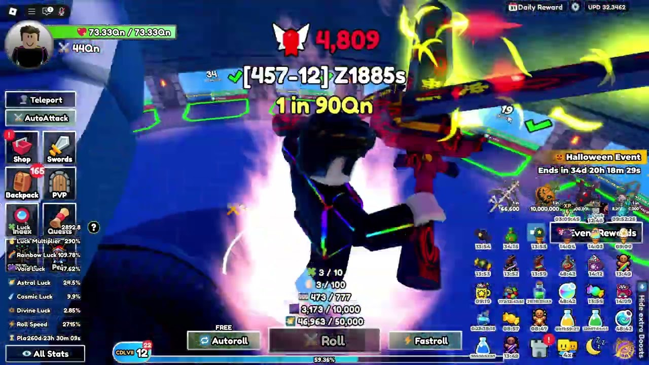 bunch of astral and cosmic pots and lep opening (Dungeon RNG)