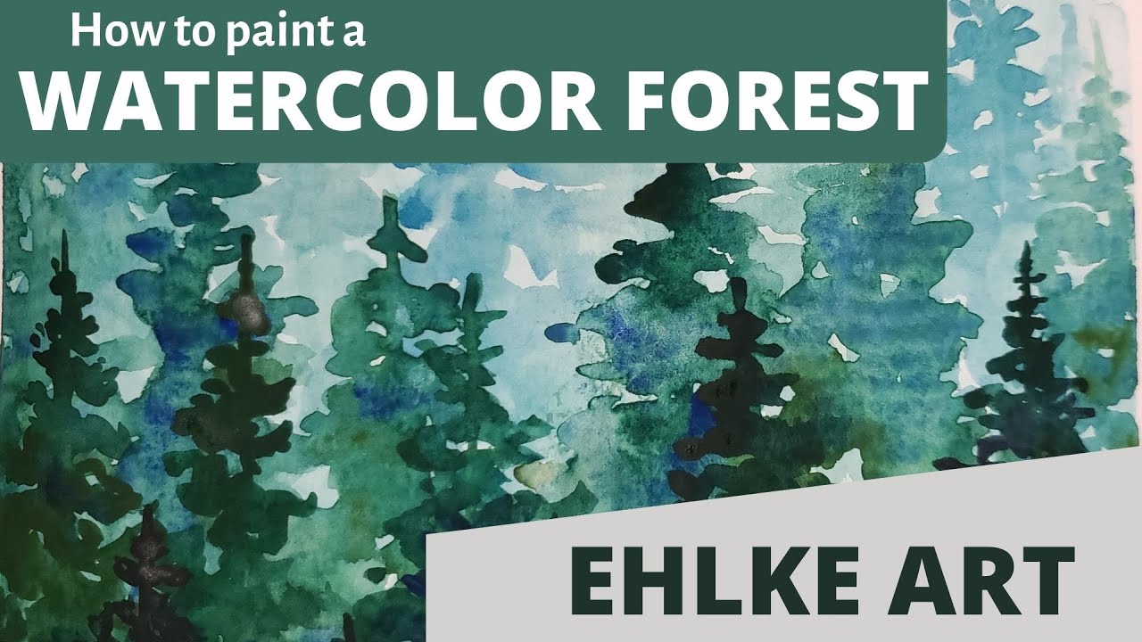 How to paint WATERCOLOR TREES with Lori Ehlke