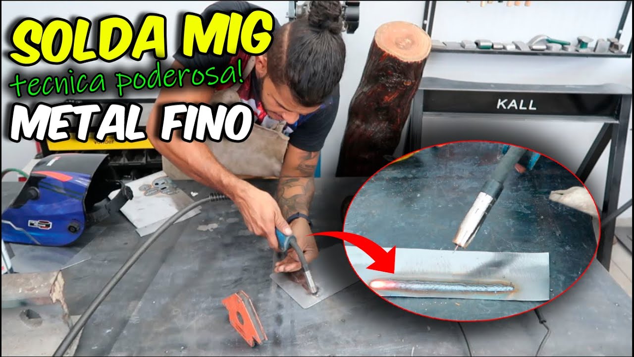 Como soldar MIG  em chapas metálica FINA - TÉCNICA poderosa!!!!
