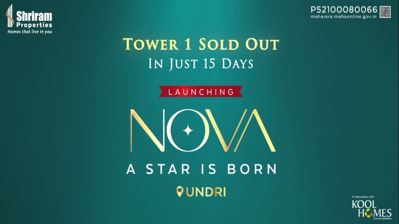Launching Shriram Codename Superstar in Undri - Spacious 2 & 3 BHK Apartments