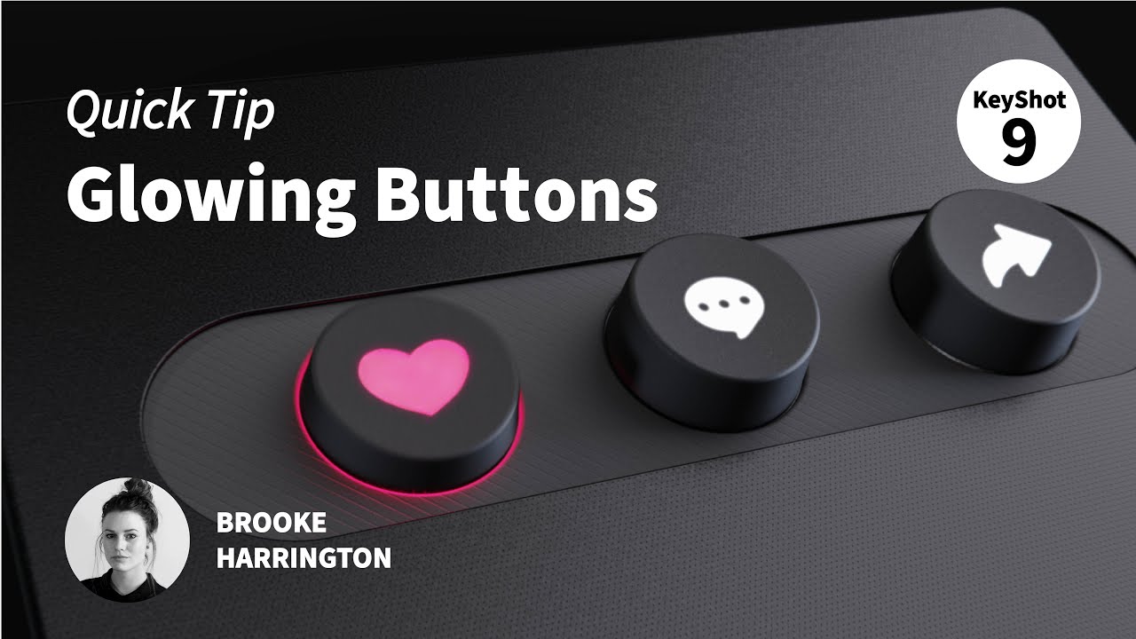 KeyShot Quick Tip - Glowing Buttons