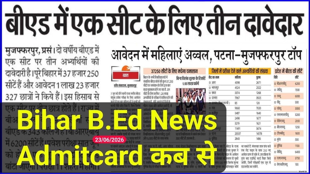 bihar b.ed entrance exam 2026,bihar bed 2026 entrance exam,bihar b.ed admitcard,bihar bed news,bed n