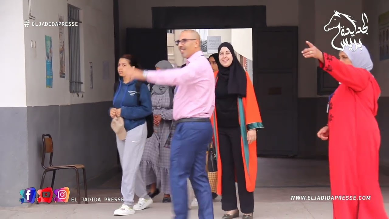 الجديدة .. من ثانوية ابن خلدون ، إنطلاق إمتحانات الباكالوريا وسط إجراءات مشددة ..