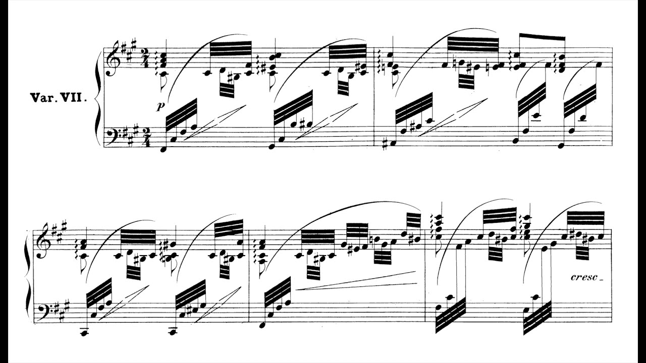 Clara Schumann - Variations on a Theme by Robert Schumann, op. 20 (Veronica Jochum) (score-video)
