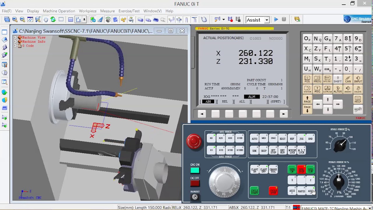 Hướng dẫn vận hành máy tiện CNC bằng phần mềm SSCNC (bài mở đầu)