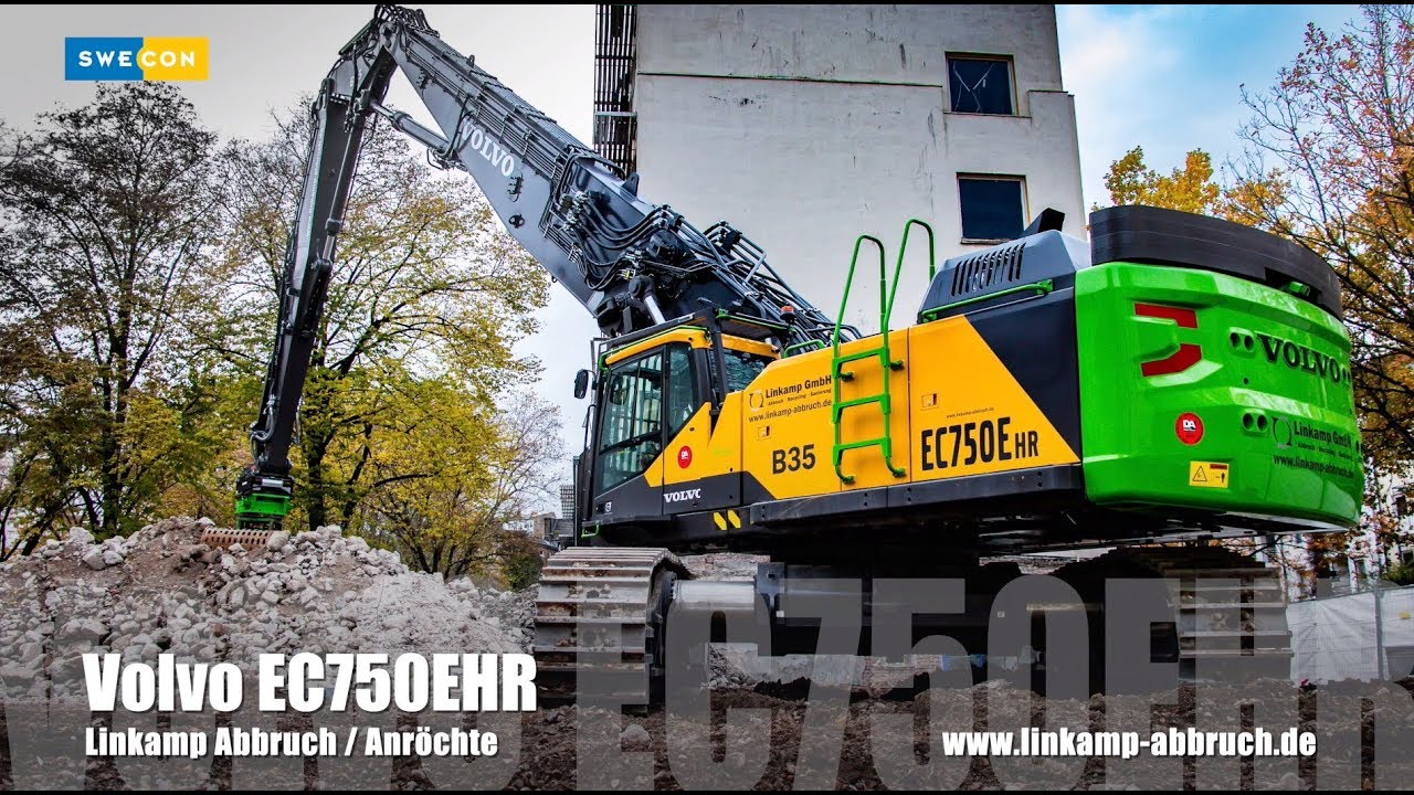 Volvo EC750EHR. Letzte Arbeiten vor Einsatz