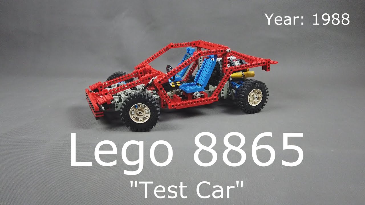 Lego 8865 Test Car Lego Technic Review 1988 Vintage Technic
