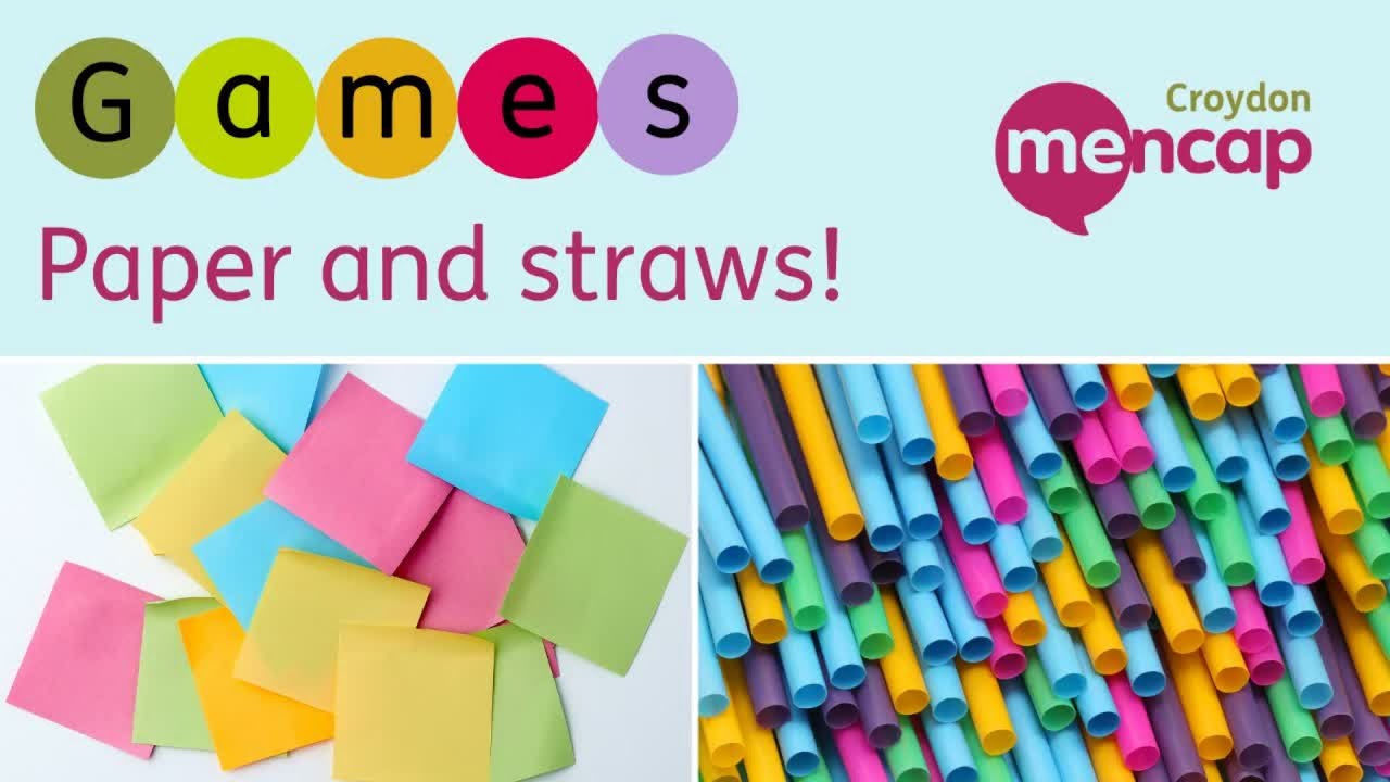 Home Activity tutorial: Paper and Straws game, with Beckie