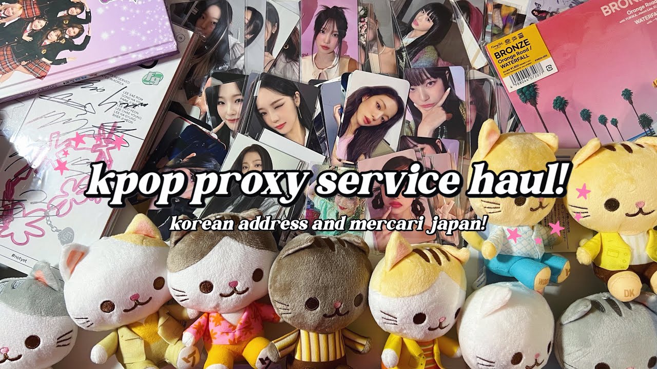 k-addy + mercari japan proxy haul! ✿ LOTS of fromis, rare yukika merch, seventeen plushies and more!