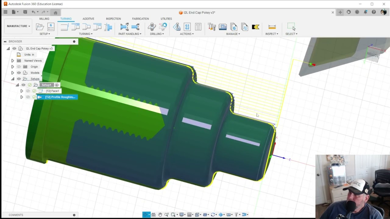 Autodesk Fusion 360 CAM - CNC lathe Intro part 2