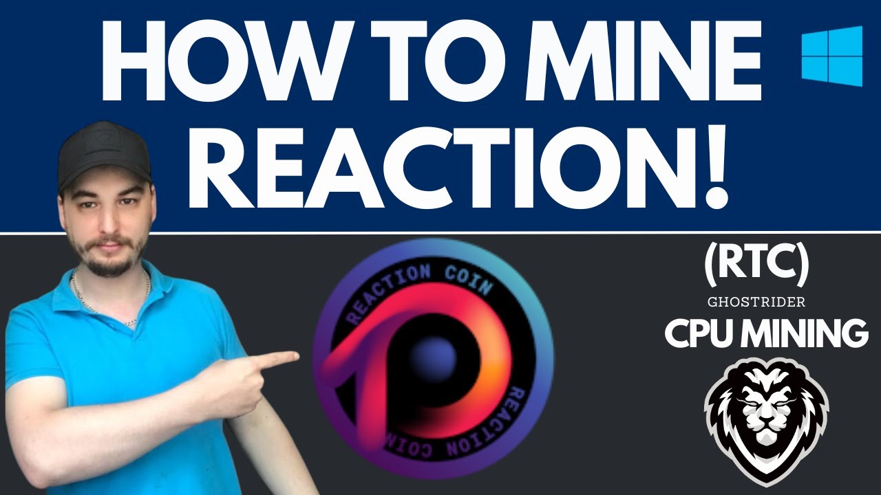 How To Mine REACTION (RTC) | Windows CPU Mining Tutorial!