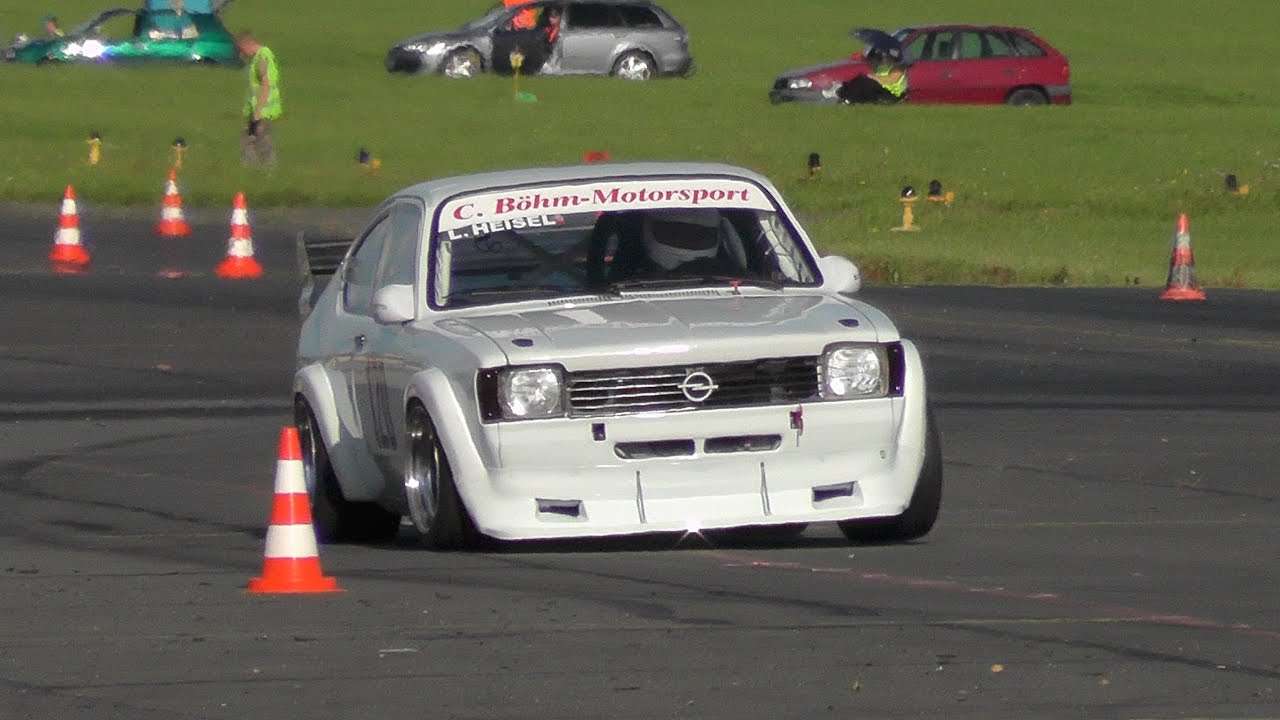DM-Slalom Endläufe Bitburg 2014, Lars Heisel, Opel Böhm Kadett 16 V