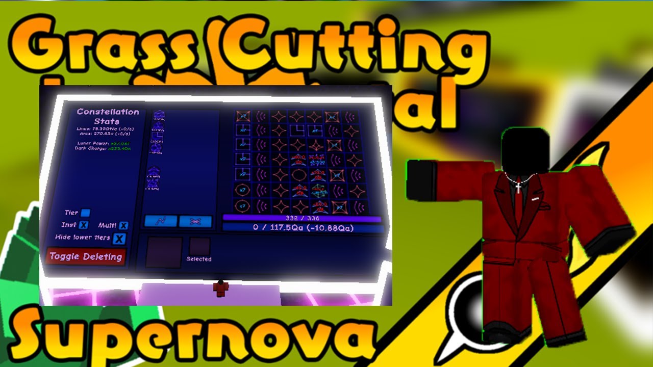 Grinding for Supernova Tier 2 - Grass Cutting Incremental ROBLOX