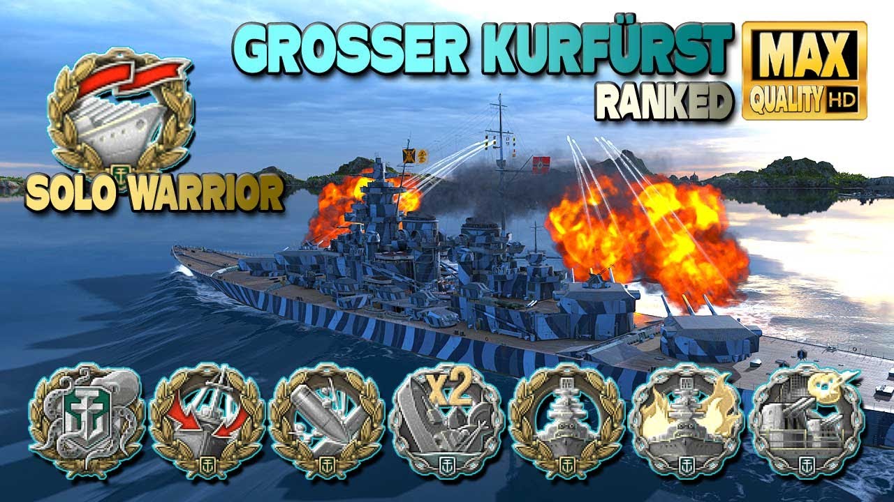 Großer Kurfürst: захватывающий «одиночный воин» в ранговом бою - World of Warships