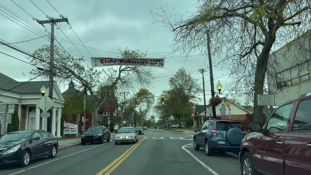 DRIVING BY SAYVILLE, NEW YORK, 4K/60
