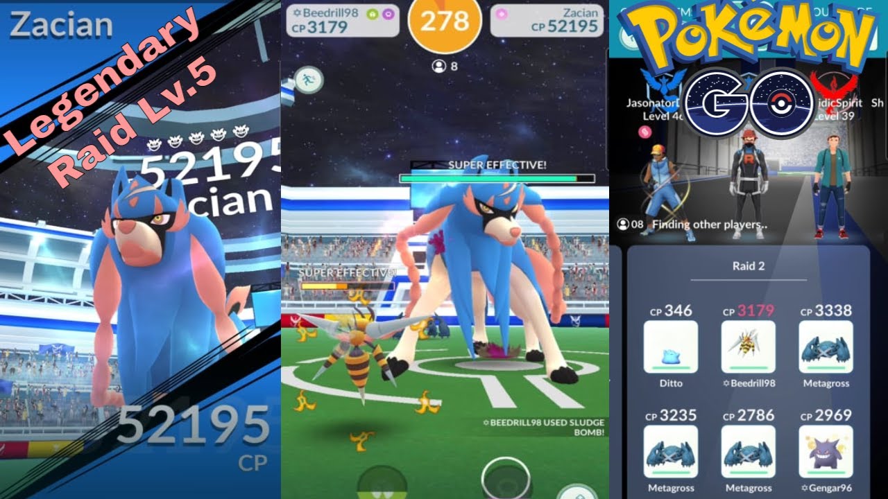 Pokemon Go Gen 8 Zacian Raid!