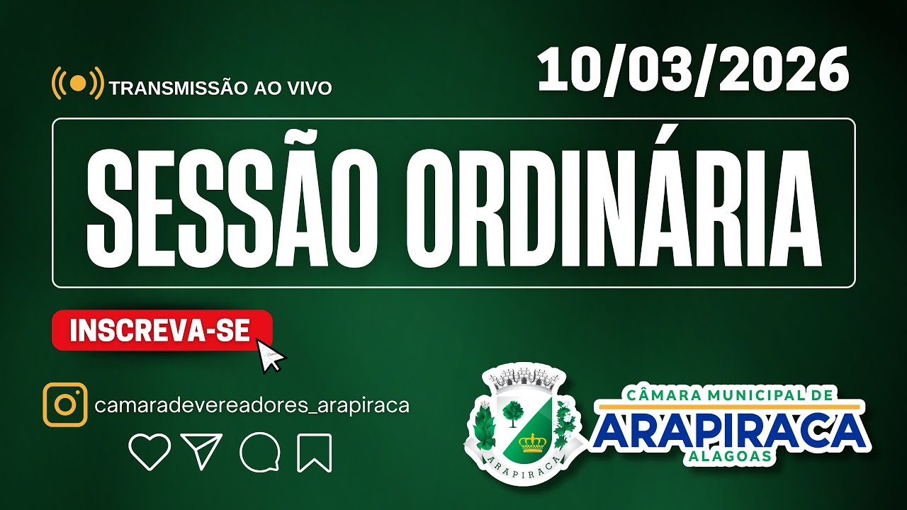 Sessão Ordinária do dia 10.03.2026