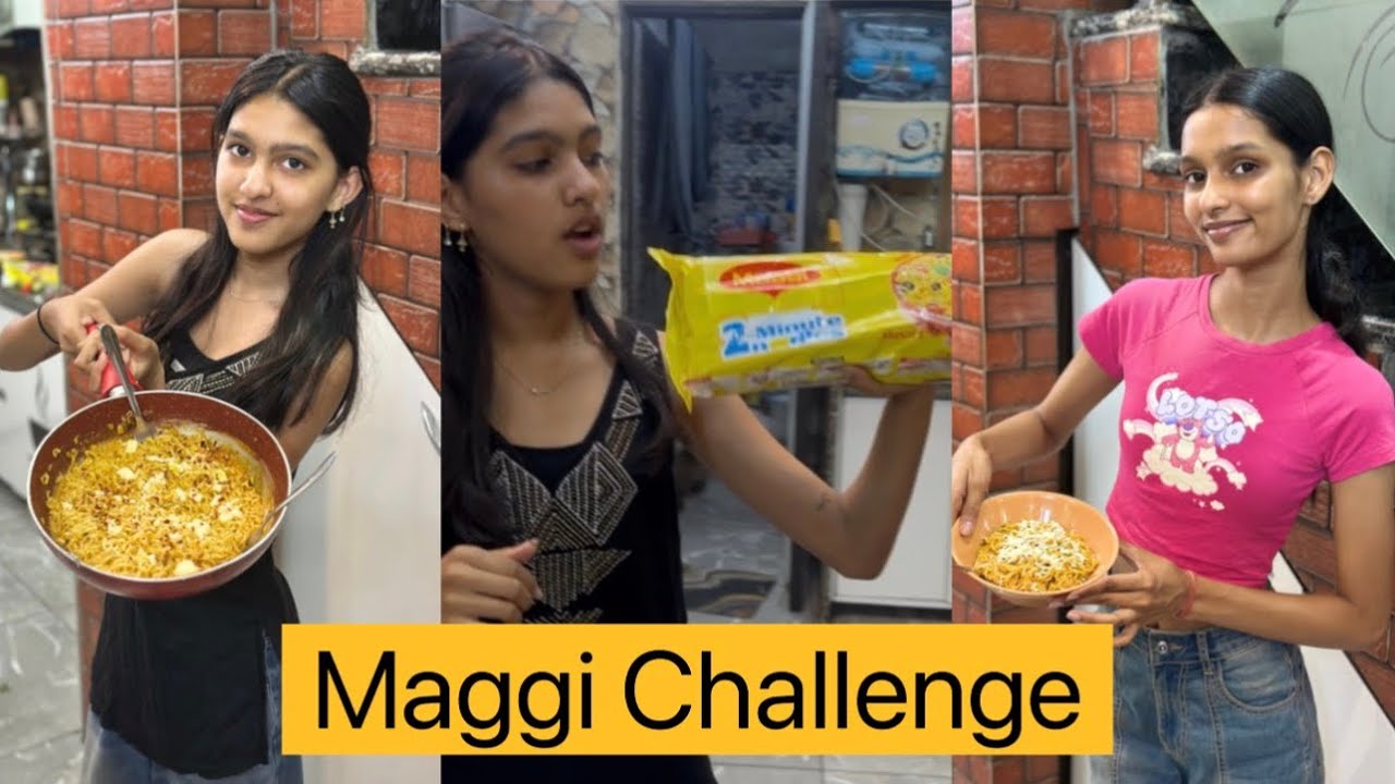 Nishita Priyanshi Ke Bich Mein Hua Aaj Maggie Challenge 😱|| RC Family Vlogs 