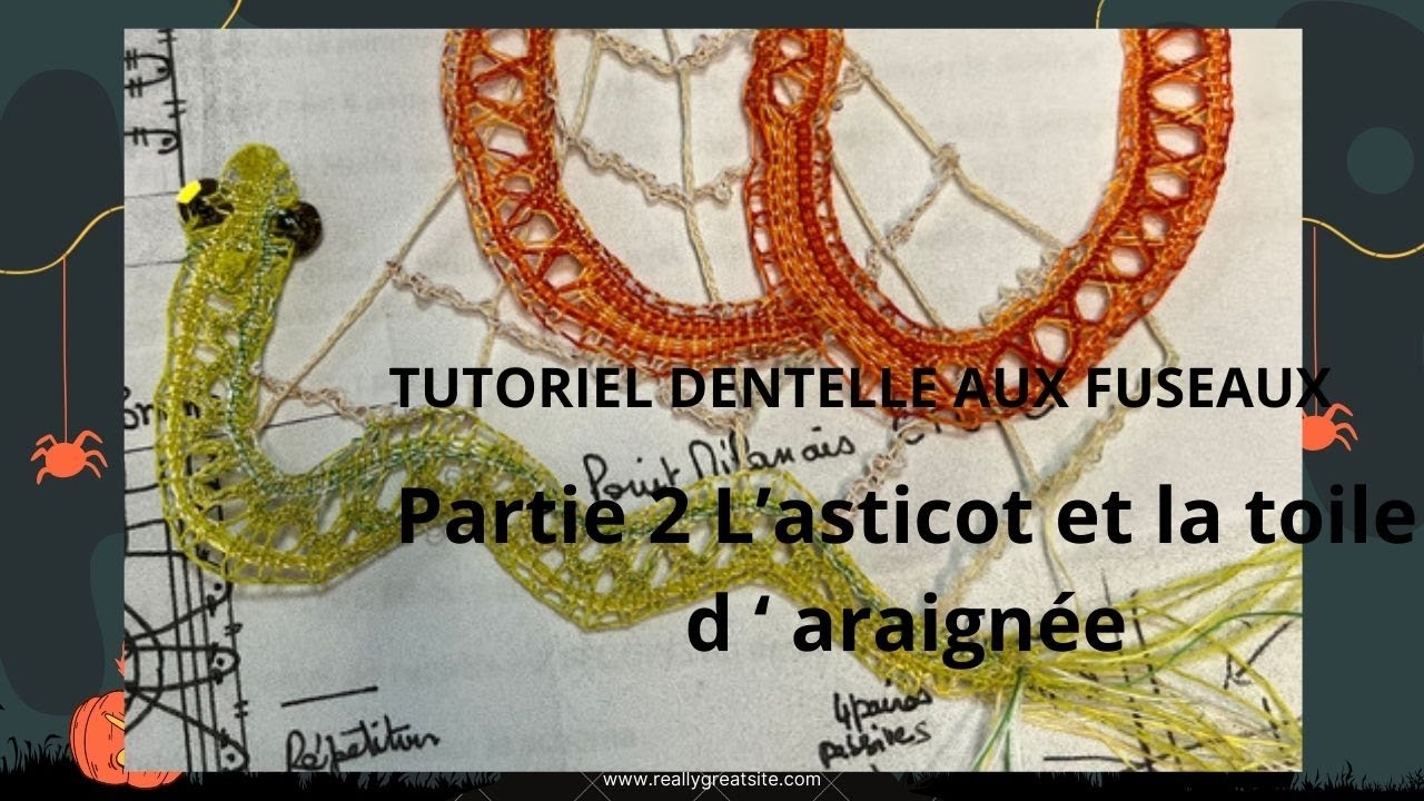 Dentelle aux fuseaux Partie 2 - Peter l' Asticot
