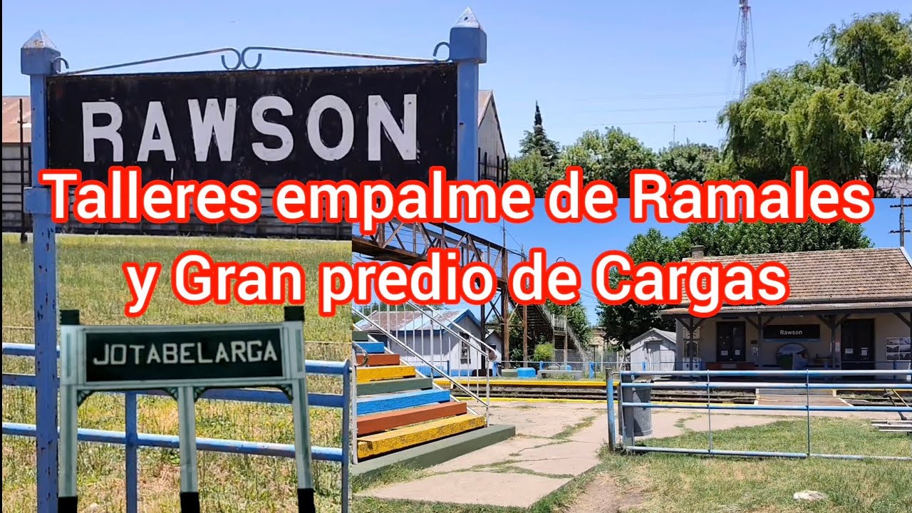 ESTACIÓN RAWSON del FERROCARRIL GENERAL SAN MARTÍN ex FERROCARRIL BUENOS AIRES AL PACÍFICO 