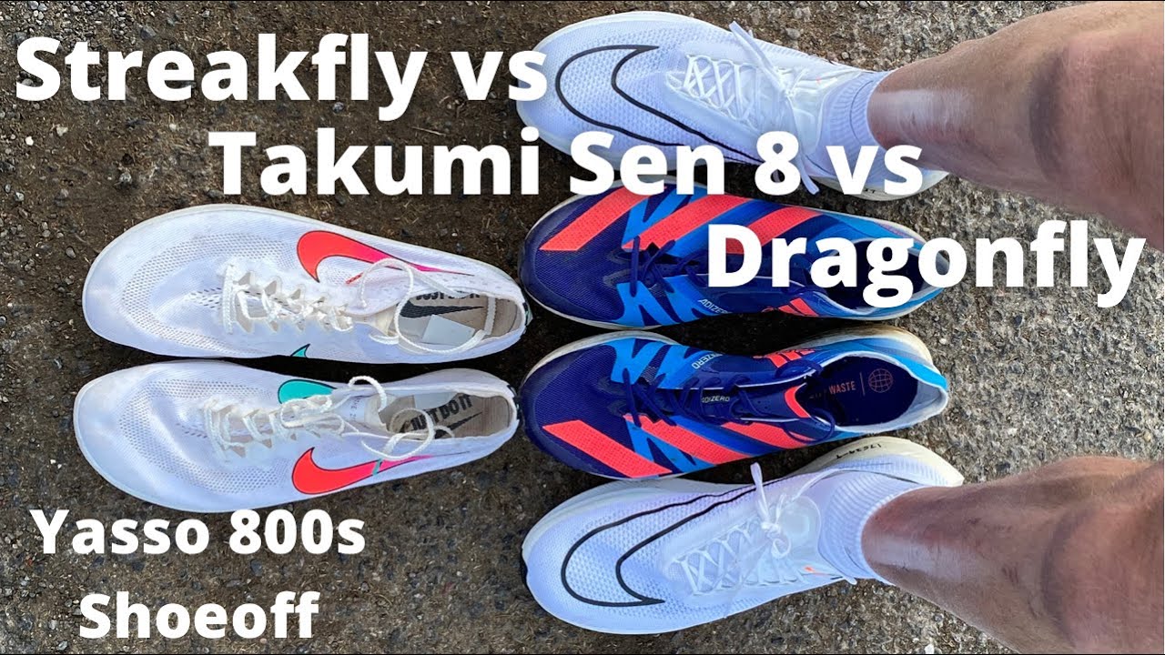 Streakfly vs Takumi Sen 8 vs Dragonfly - Yasso 800s Track Shoeoff