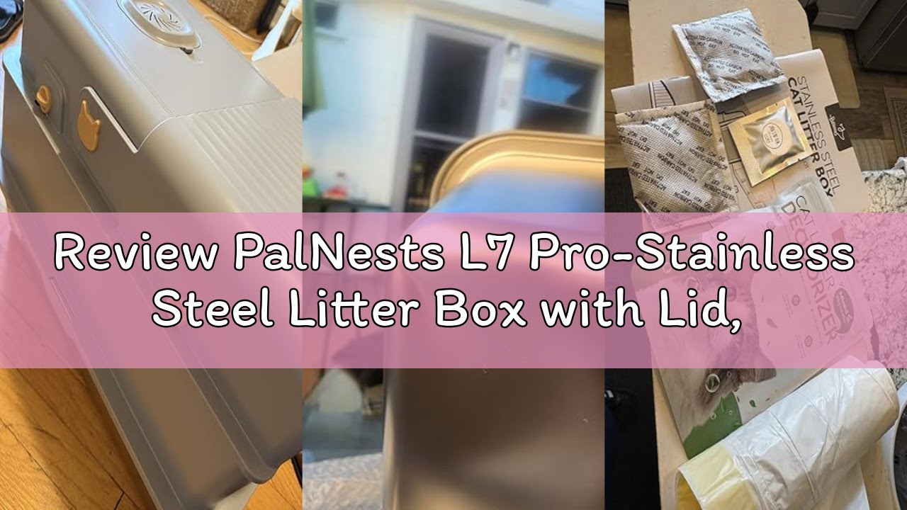 Review PalNests L7 Pro-Stainless Steel Litter Box with Lid, XXL Extra Large Enclosed Metal Cat Box f