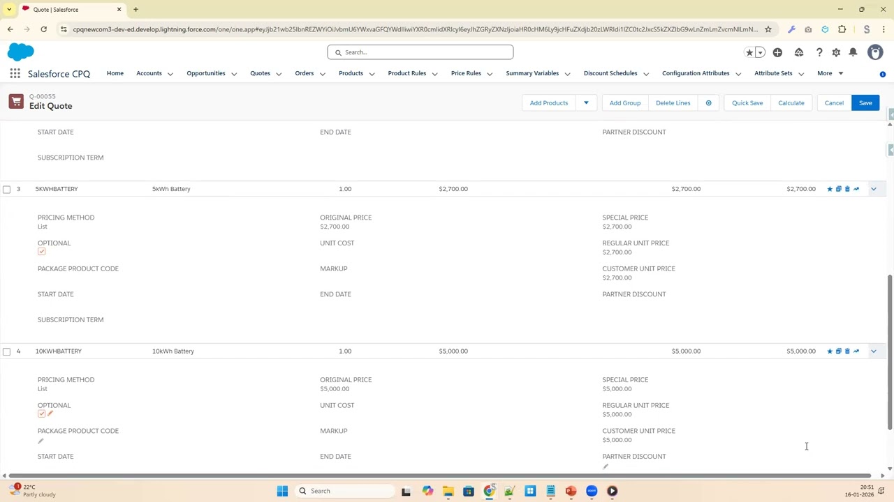 17.Salesforce CPQWalk through the QLE
