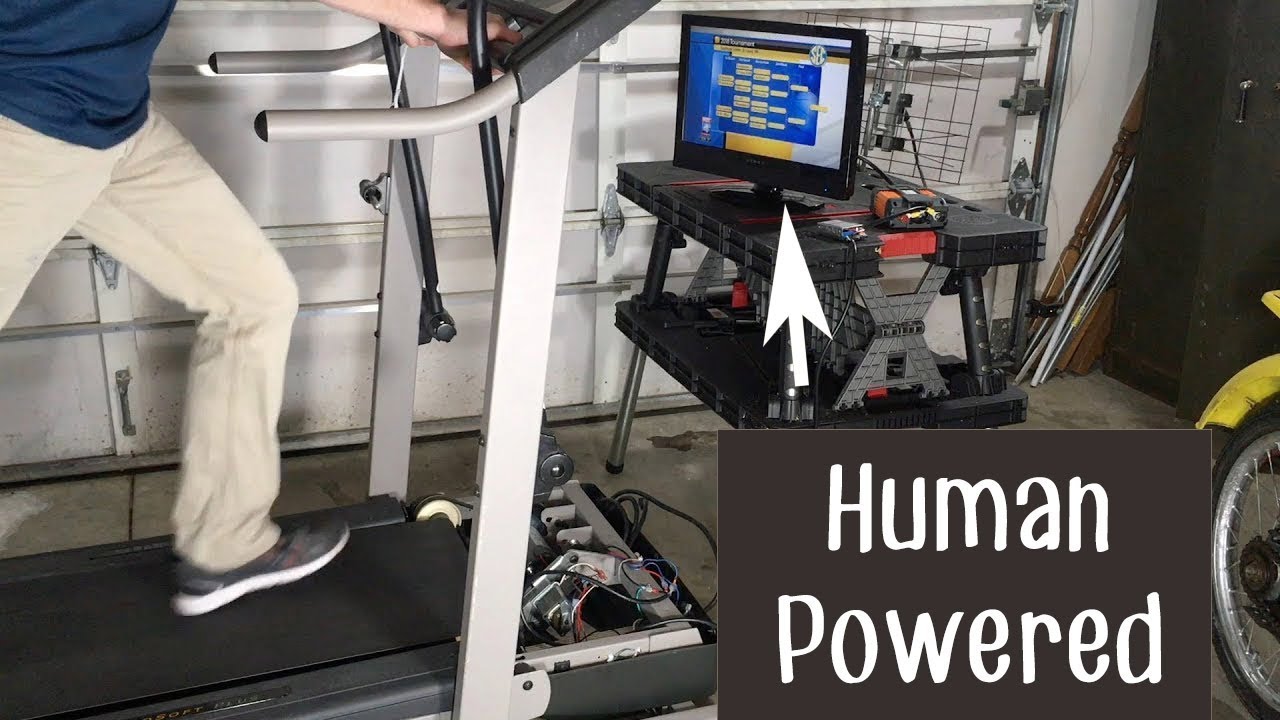 DIY Treadmill generator- make your own power